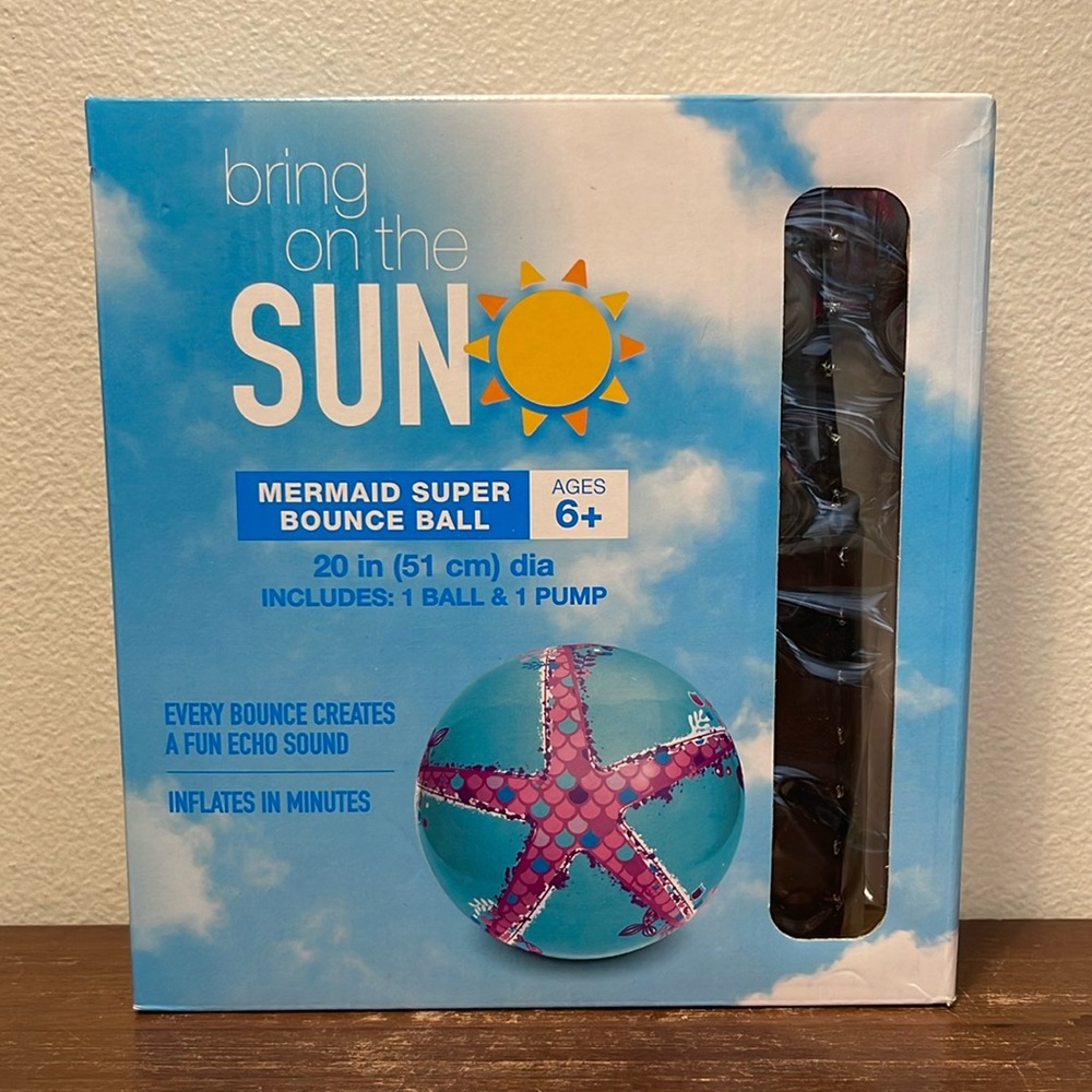 Bring On The Sun Mermaid Super Bounce Ball